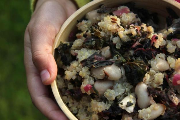 kale and quinoa pilaf