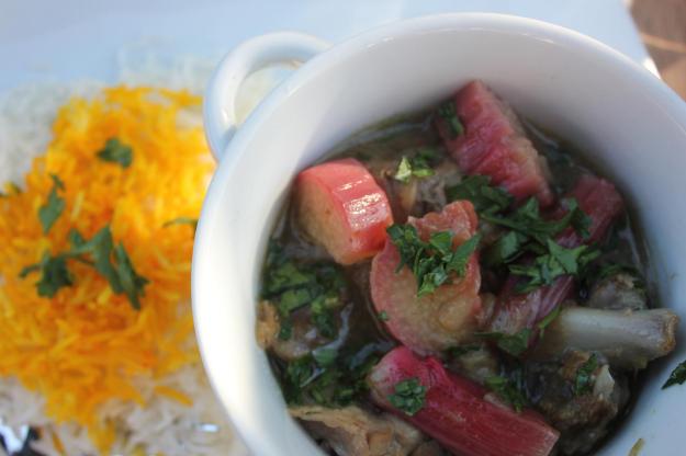 rhubarb and lamb casserole 