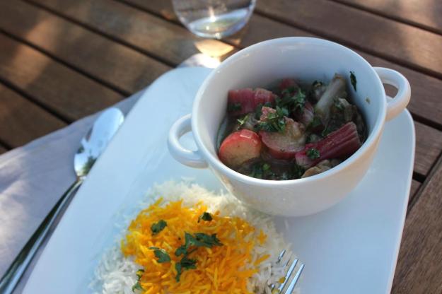 rhubarb and lamb casserole 