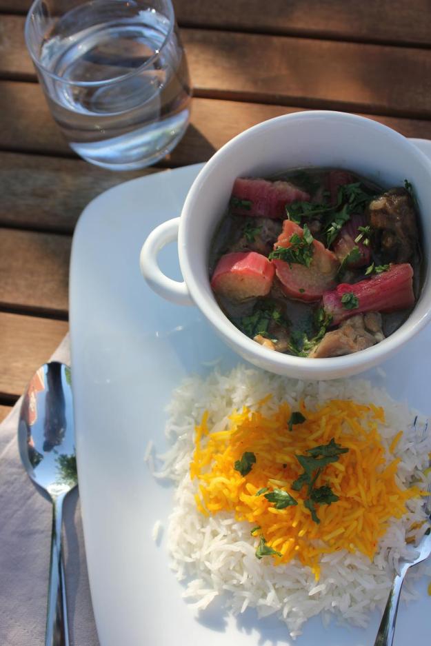 rhubarb and lamb casserole
