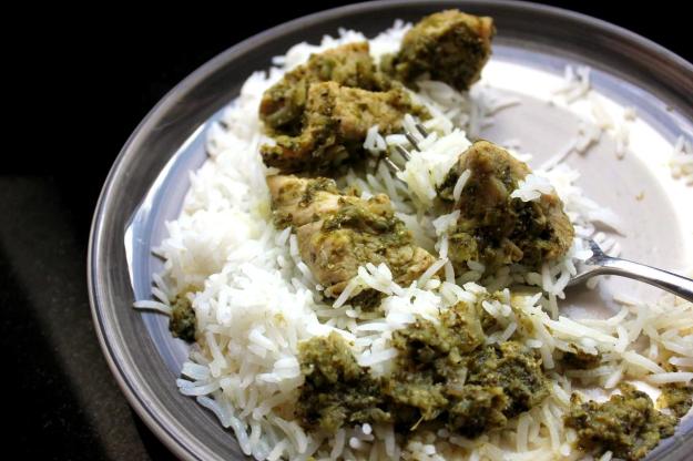 Radish, coriander green chicken 2