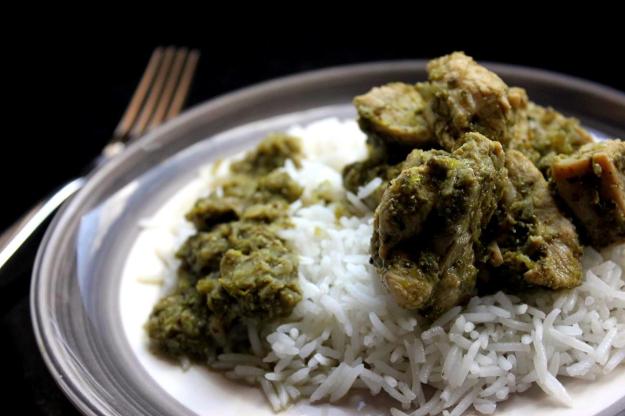 Radish, coriander green chicken