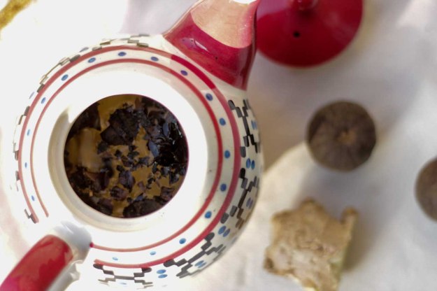 Dried Lime tea with ginger